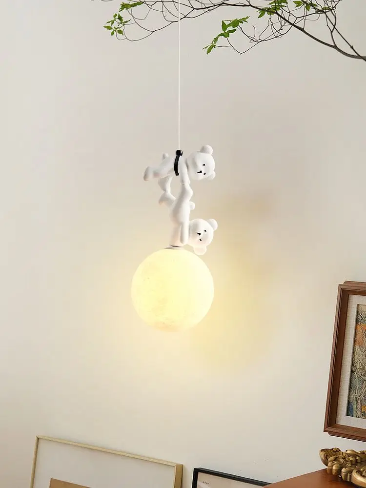 Baby Nursery Light Fixture - Lampa Nocna Niedźwiedź Kreskówkowy Do Pokoju