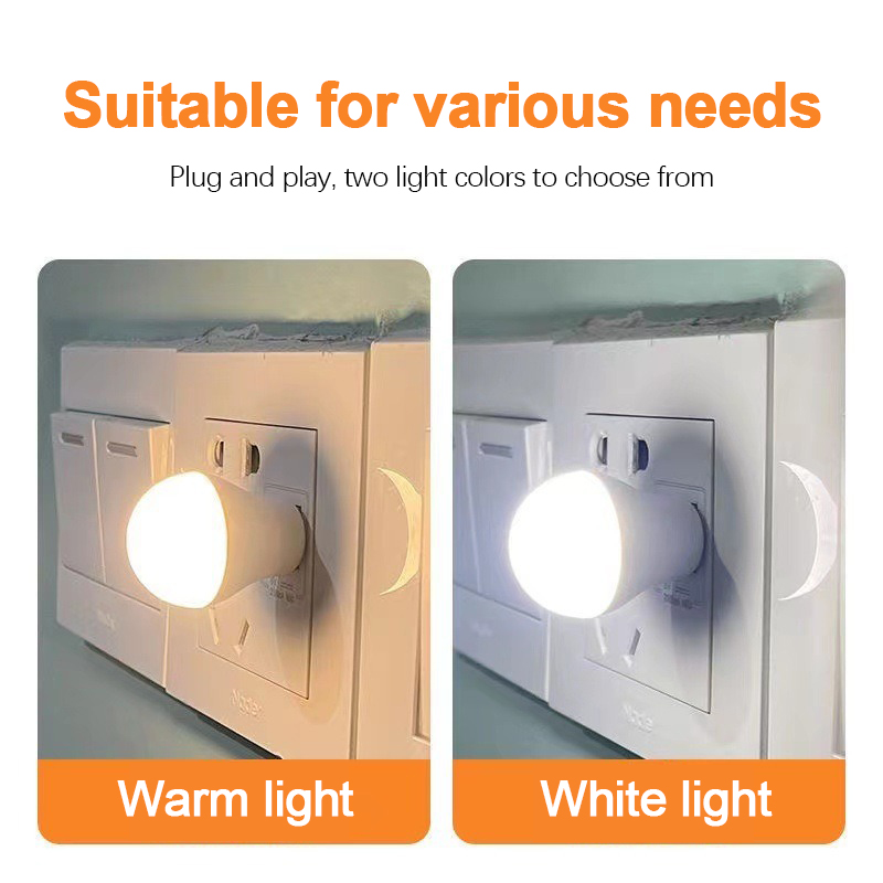 Baby Nursery Light Fixture - Przenośna, ściemnialna mini lampka LED USB,