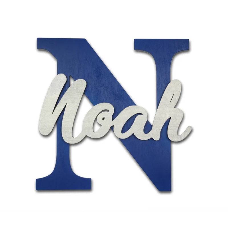 Baby Nursery Name Letters - Drewniane litery, wiszące litery na ścianę