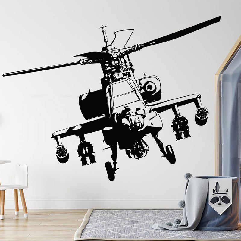 Baby Nursery Wall Mural - Helikopter wojskowy naklejka ścienna bohater żołnierz