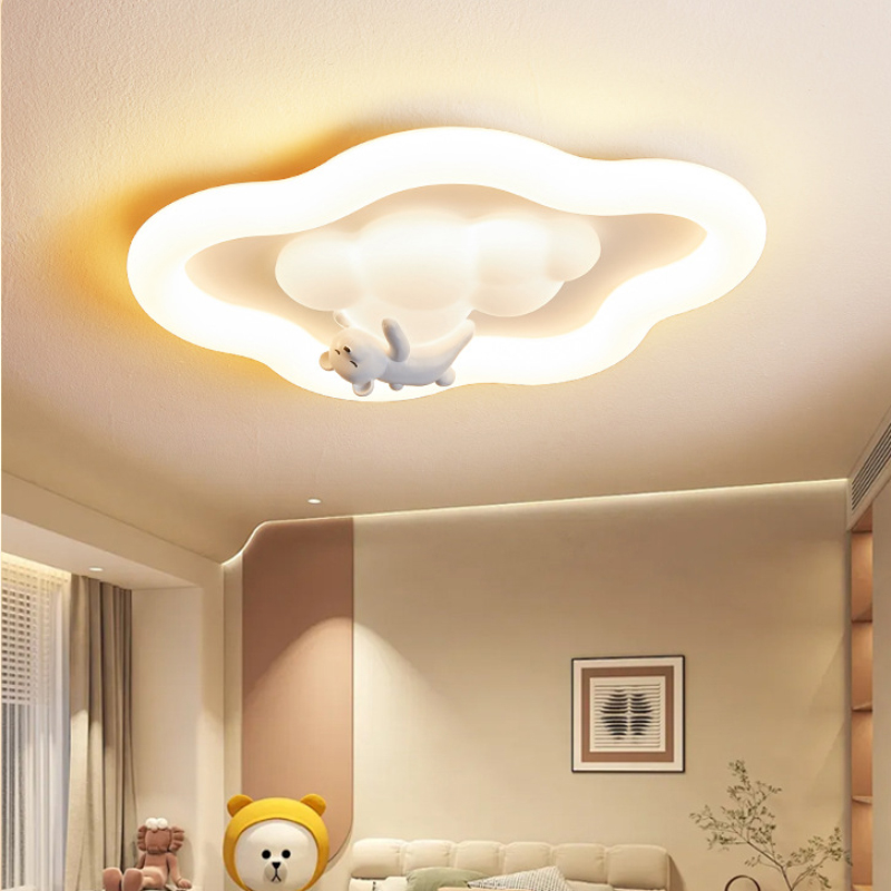 Baby Nursery Light Fixture - Francuskie Kremowe Lampy Sufitowe w Stylu