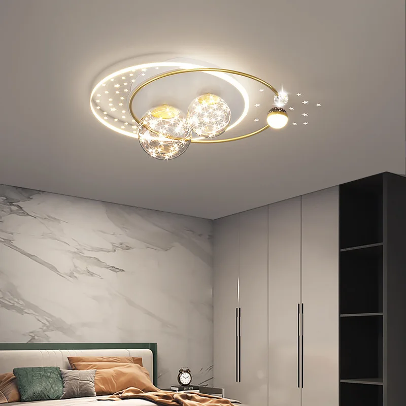 Baby Nursery Light Fixture - Nordycka Lampa Sufitowa Gwiaździste Niebo dla