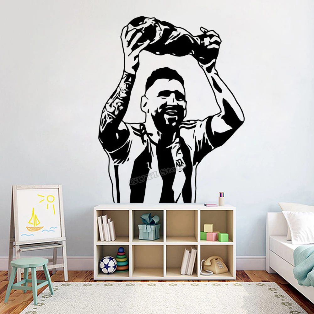 Baby Nursery Wall Mural - Messi Naklejka ścienna Winylowa Naklejka Piłka