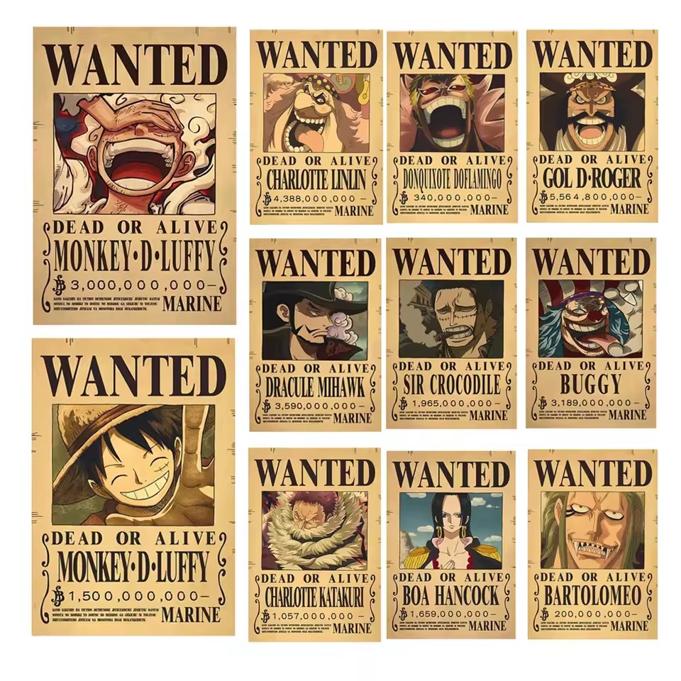Baby Nursery Wall Mural - Anime One Piece Plakaty z listami
