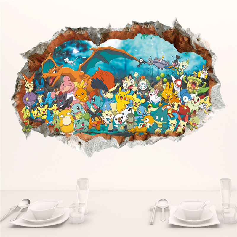 Baby Nursery Wall Mural - Naklejka ścienna z motywem Pokémon Pikachu