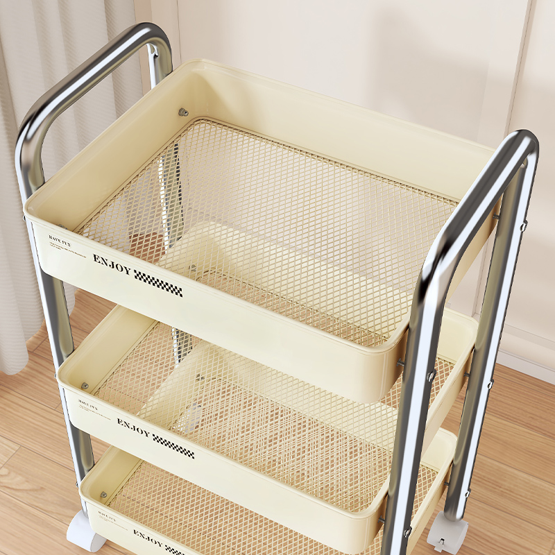 Baby Nursery Bookcase - Wielofunkcyjny wózek na kółkach, organizer do