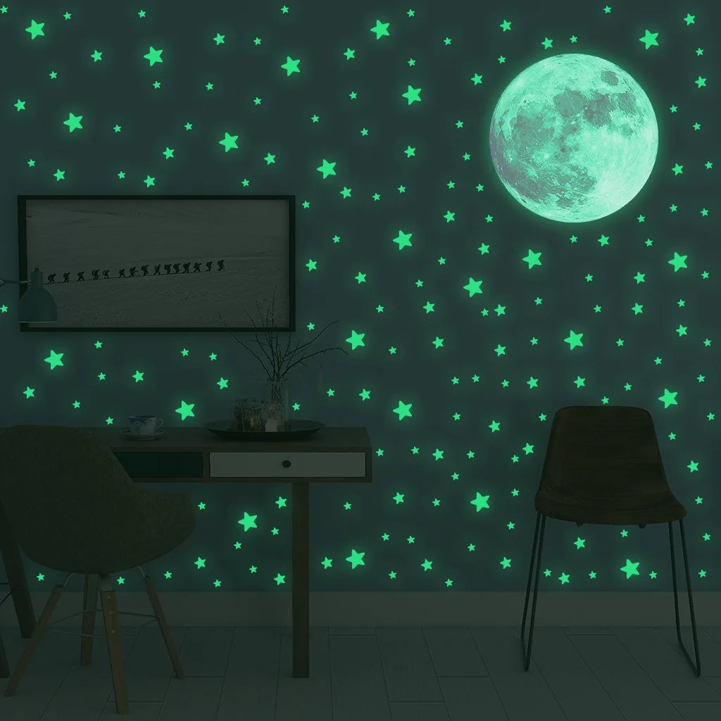 Baby Nursery Wall Mural - Świecące w ciemności naklejki na ścianę
