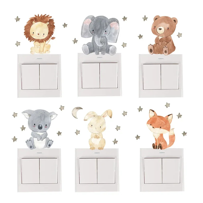 Baby Nursery Wall Stickers - 1/2/4/6 zestawów naklejek na ścianę z