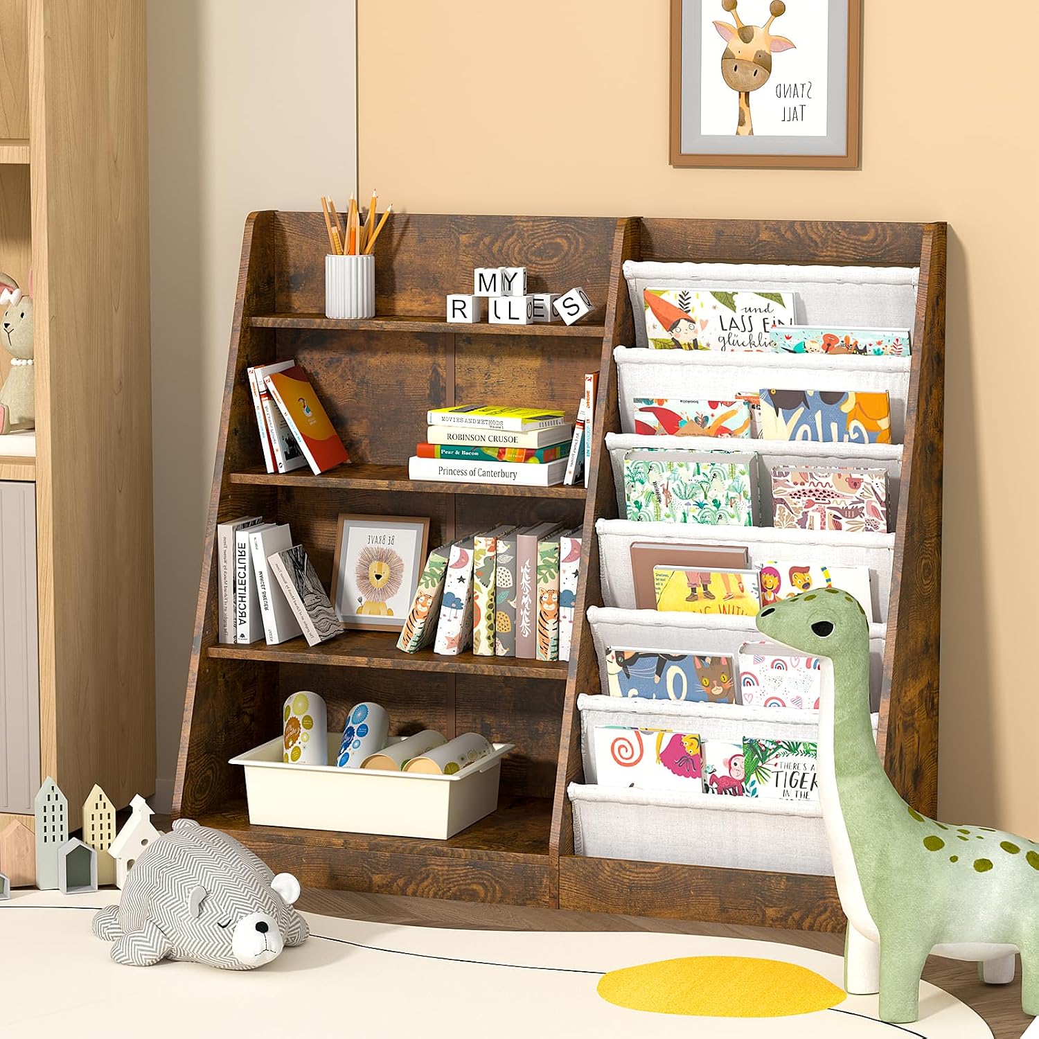 Baby Nursery Bookcase - HedoAjim Regał na Książki dla Dzieci