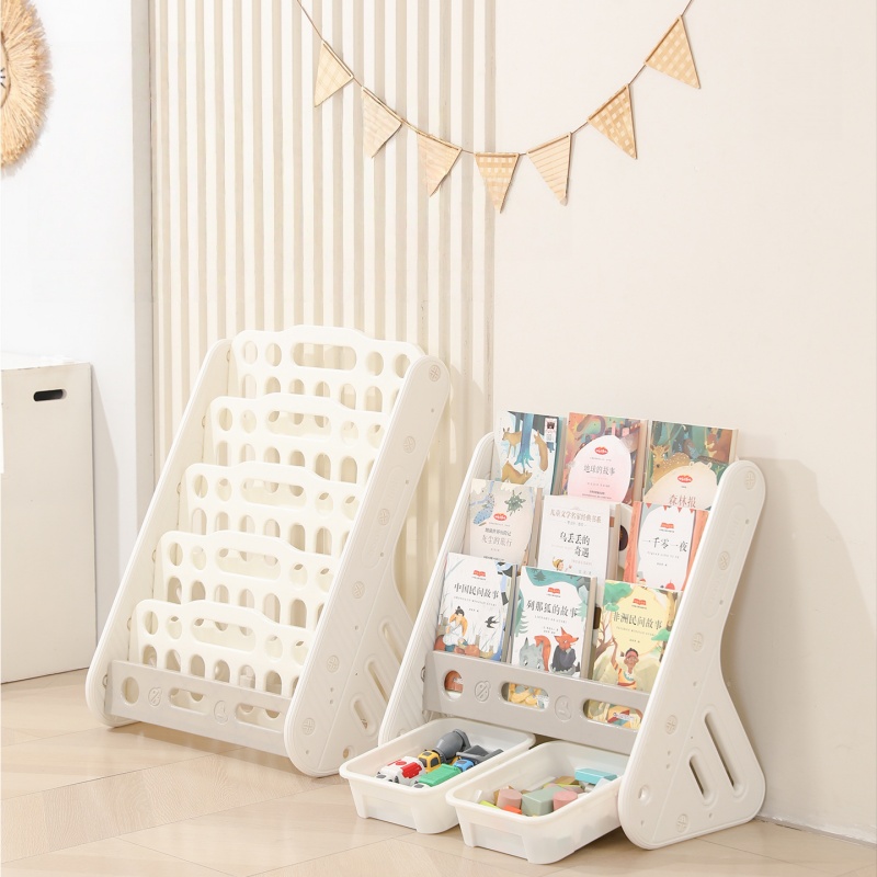 Baby Nursery Bookcase - Regał na książki dla dzieci 2w1,
