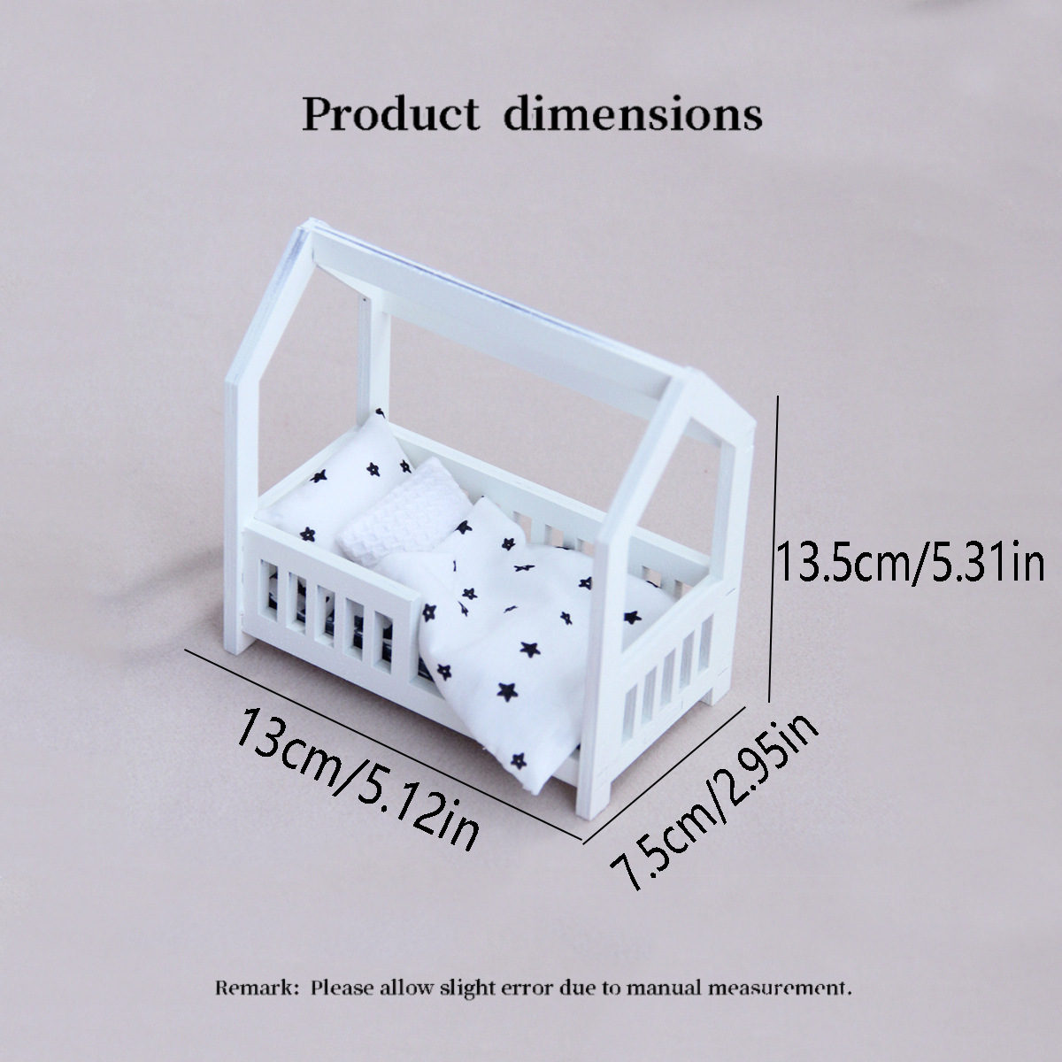 Miniaturowa drewniana łóżeczko – Baby Nursery Age recenzja i cena