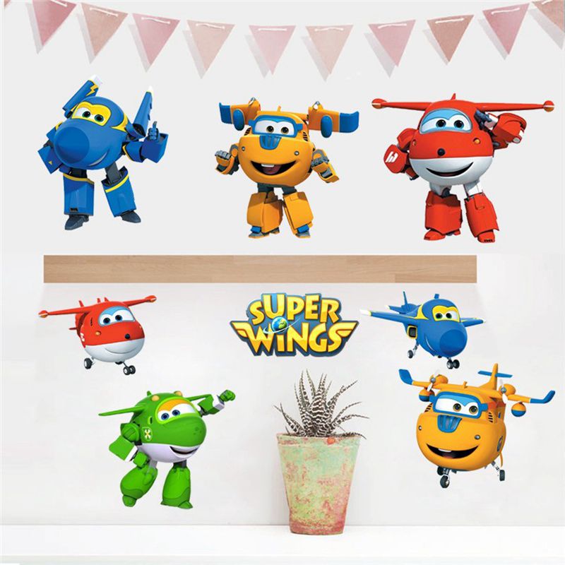 Hot Cartoon Super Wings Deform – Baby Nursery Wall Stickers recenzja i cena