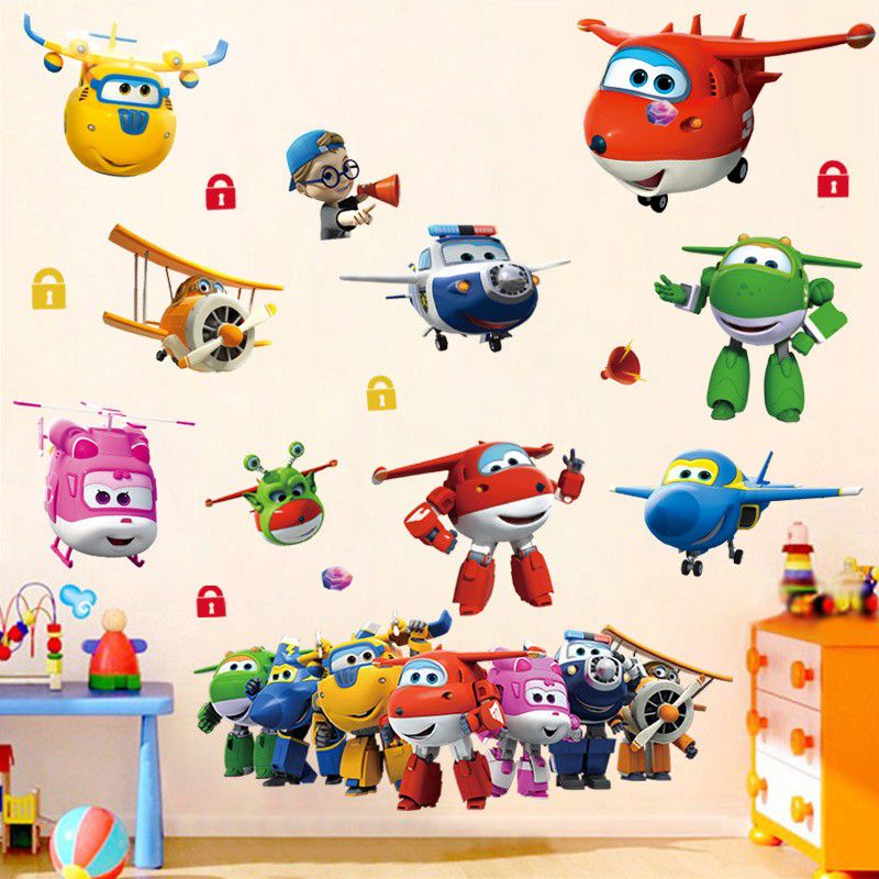 Hot Cartoon Super Wings Deform – Baby Nursery Wall Stickers recenzja i cena