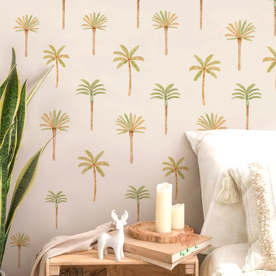 Boho Naklejka ścienna z palmy  – Baby Girl Nursery Quotes recenzja i cena