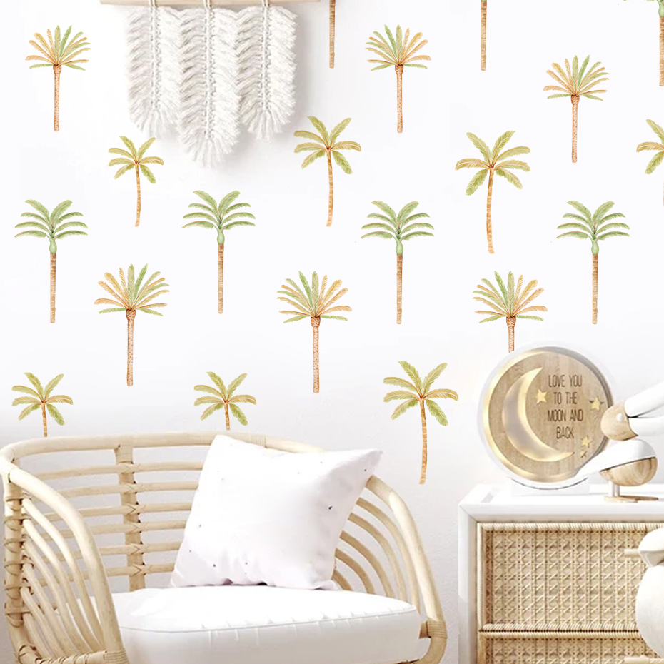 Boho Naklejka ścienna z palmy  – Baby Girl Nursery Quotes recenzja i cena