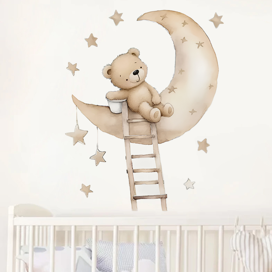 Słodki Miś Gwiazda Chmura Nakl – Baby Girl Nursery Quotes recenzja i cena
