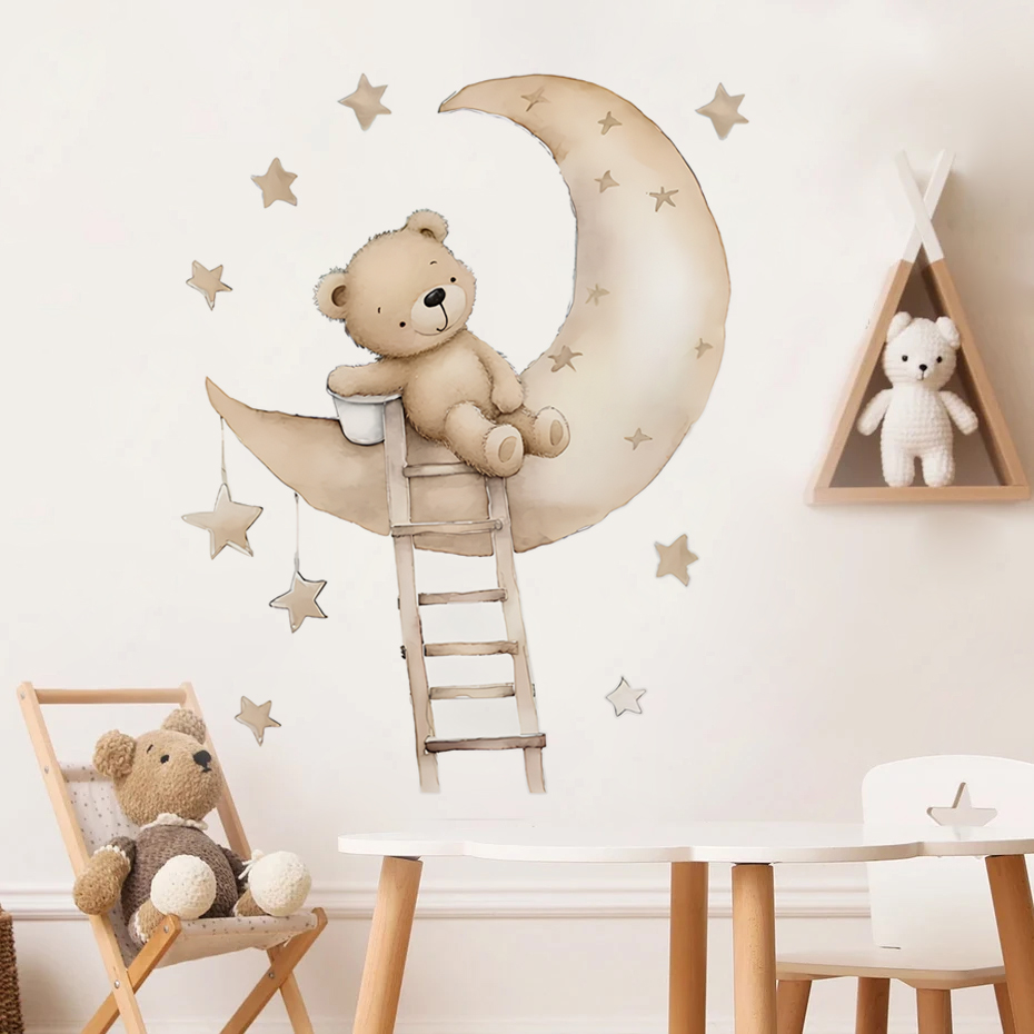 Słodki Miś Gwiazda Chmura Nakl – Baby Girl Nursery Quotes recenzja i cena