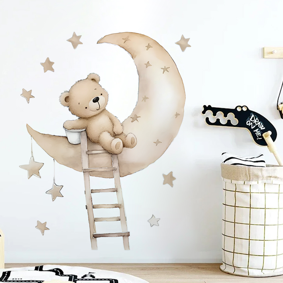 Słodki Miś Gwiazda Chmura Nakl – Baby Girl Nursery Quotes recenzja i cena