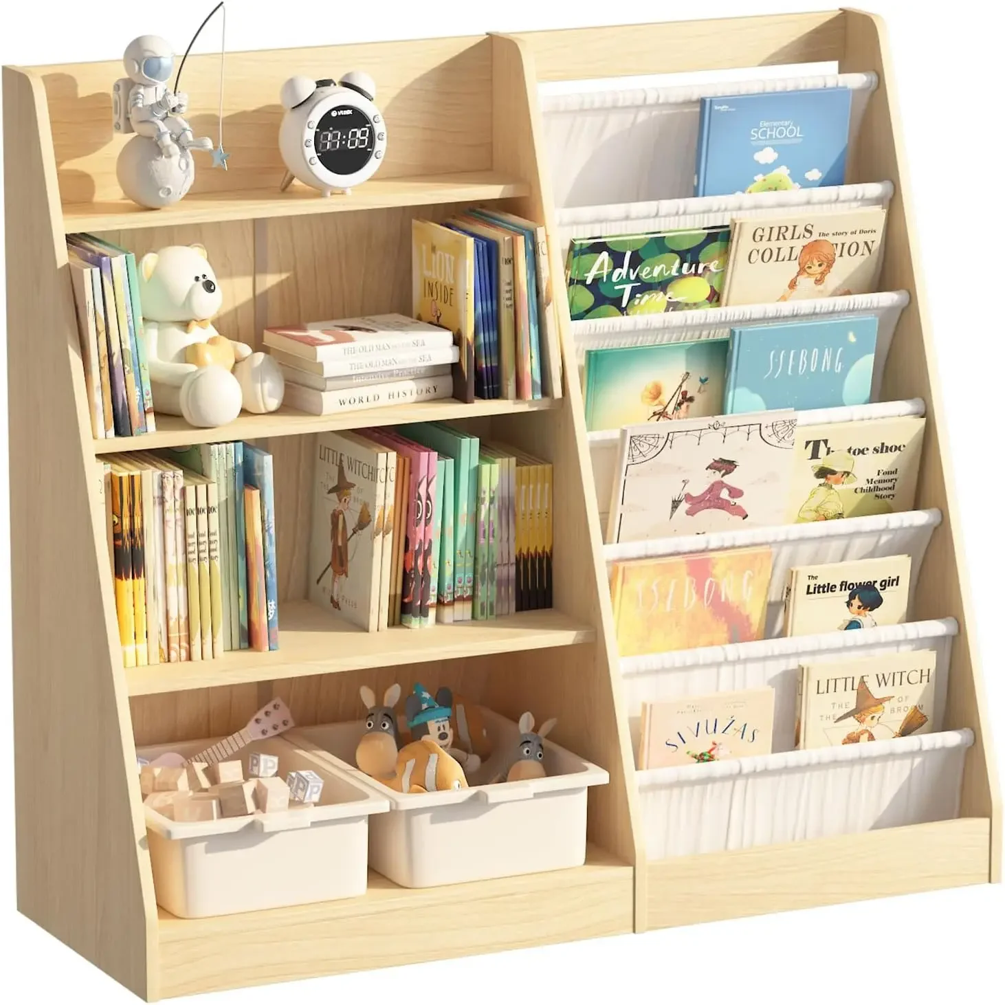 4-poziomowy regał na książki d – Baby Nursery Bookcase recenzja i cena