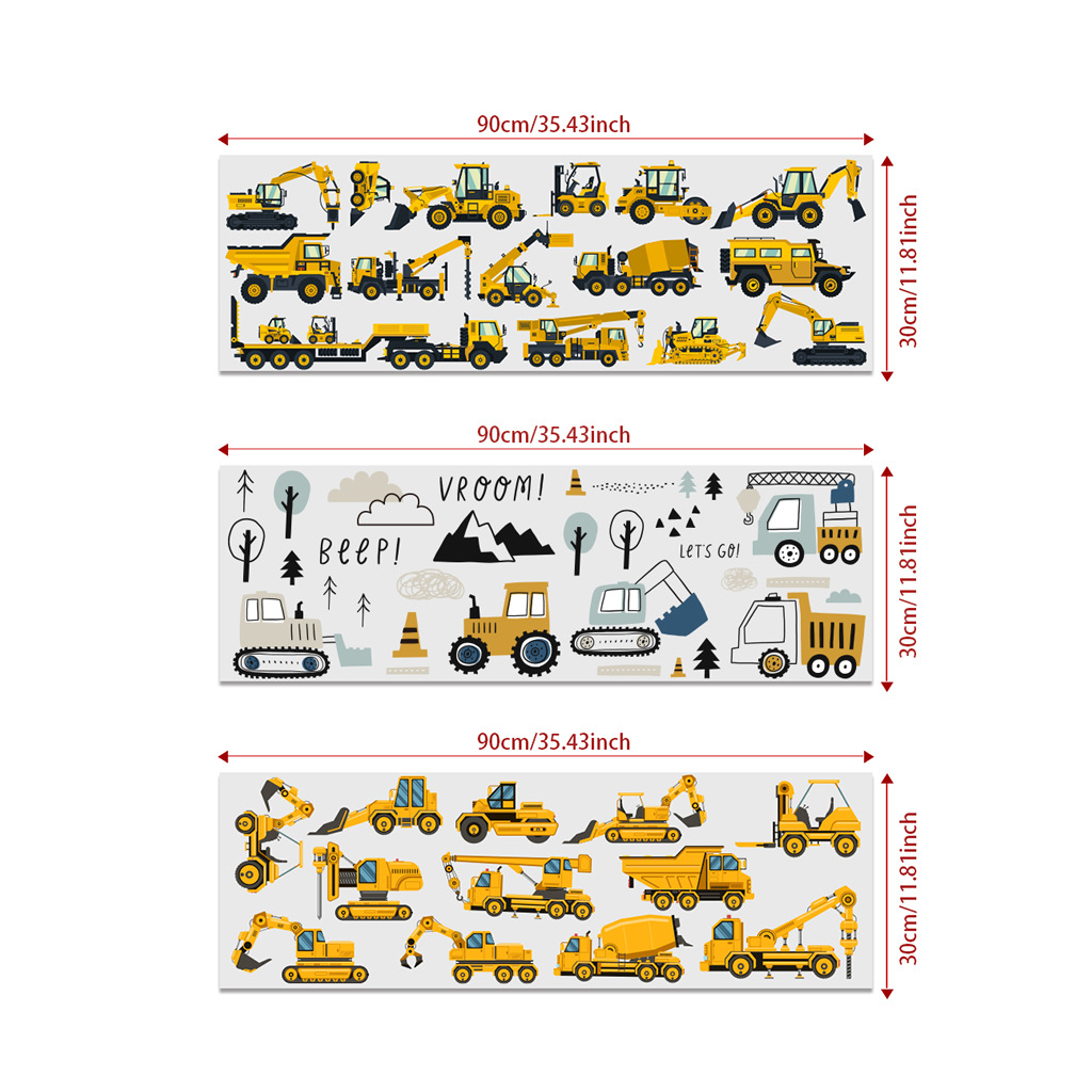 Kreskówka Koparka Inżynieria S – Baby Nursery Wall Stickers recenzja i cena