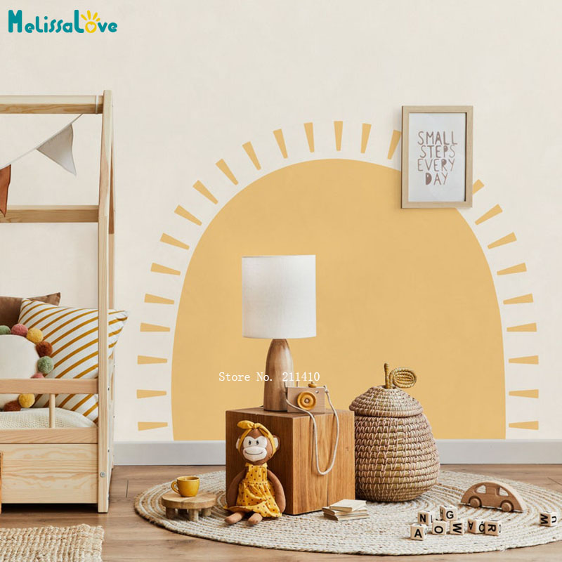 Pół słońca Boho naklejki ścien – Baby Nursery Wall Stickers recenzja i cena