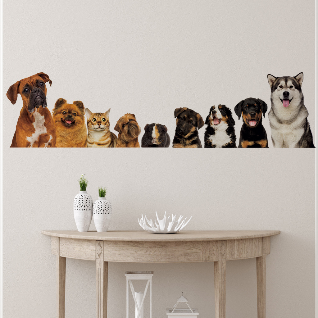 C30 #   9 Śliczne koty i psy N – Baby Nursery Wall Mural recenzja i cena