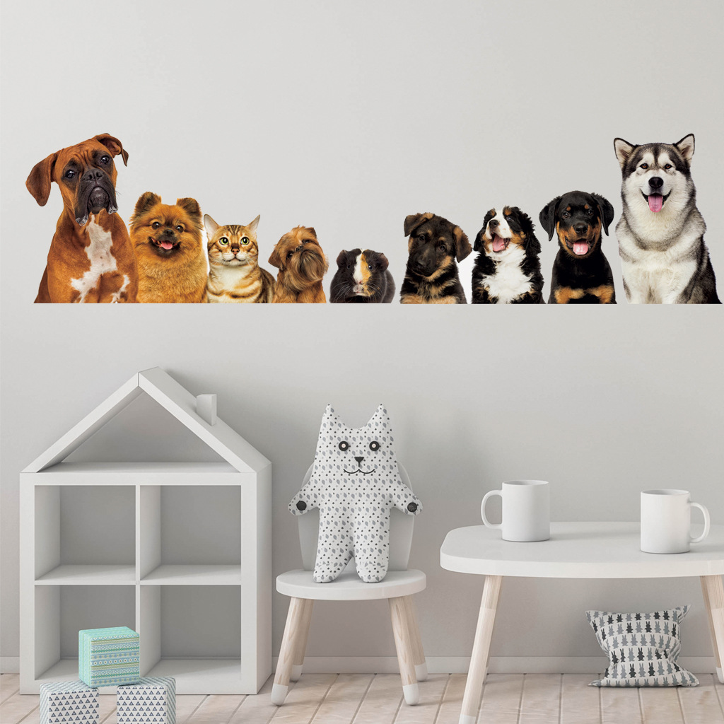 C30 #   9 Śliczne koty i psy N – Baby Nursery Wall Mural recenzja i cena
