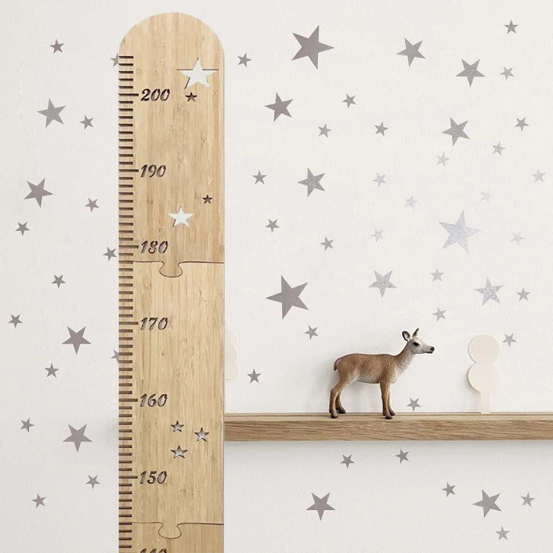 5 arkuszy Nordic drewniane wyk – Baby Nursery Wall Stickers recenzja i cena