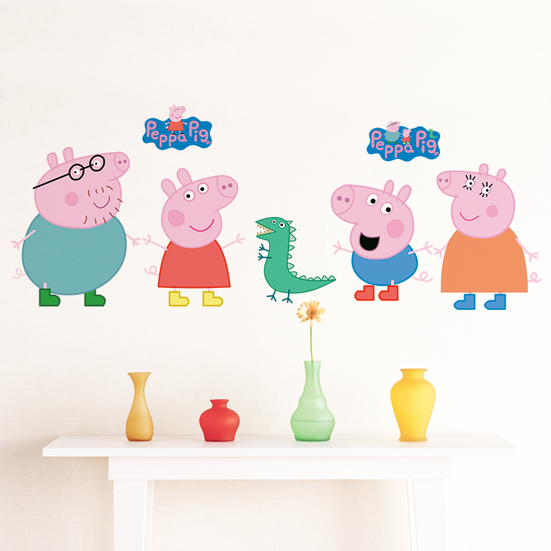 Naklejki ścienne z Peppą Świni – Baby Nursery Wall Mural recenzja i cena