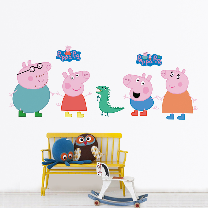 Naklejki ścienne z Peppą Świni – Baby Nursery Wall Mural recenzja i cena