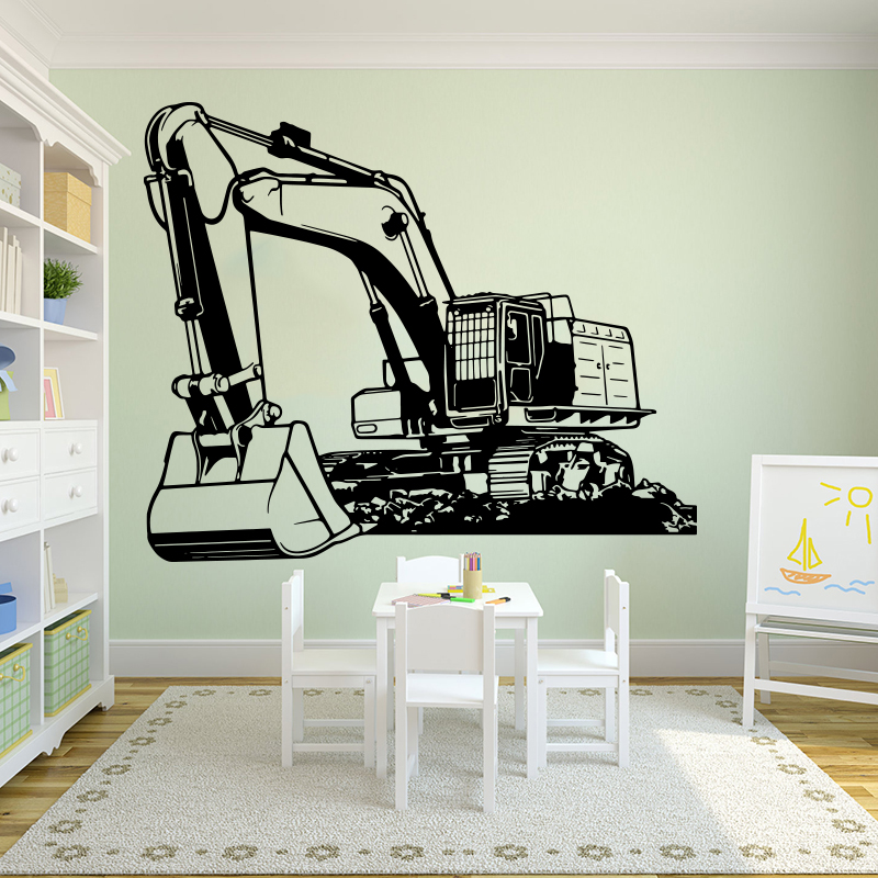 Duża ciężka maszyna Koparka Ko – Baby Nursery Wall Stickers recenzja i cena