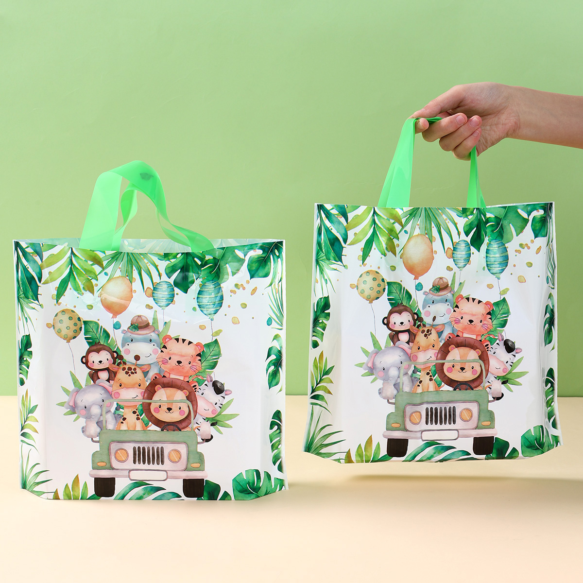 25/50szt Safari Torby na preze – Baby Nursery Jungle Theme recenzja i cena
