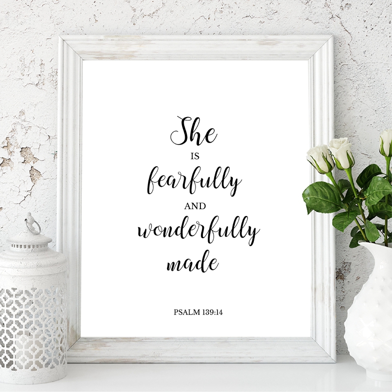 Wersety biblijne cytat Christi – Baby Girl Nursery Quotes recenzja i cena