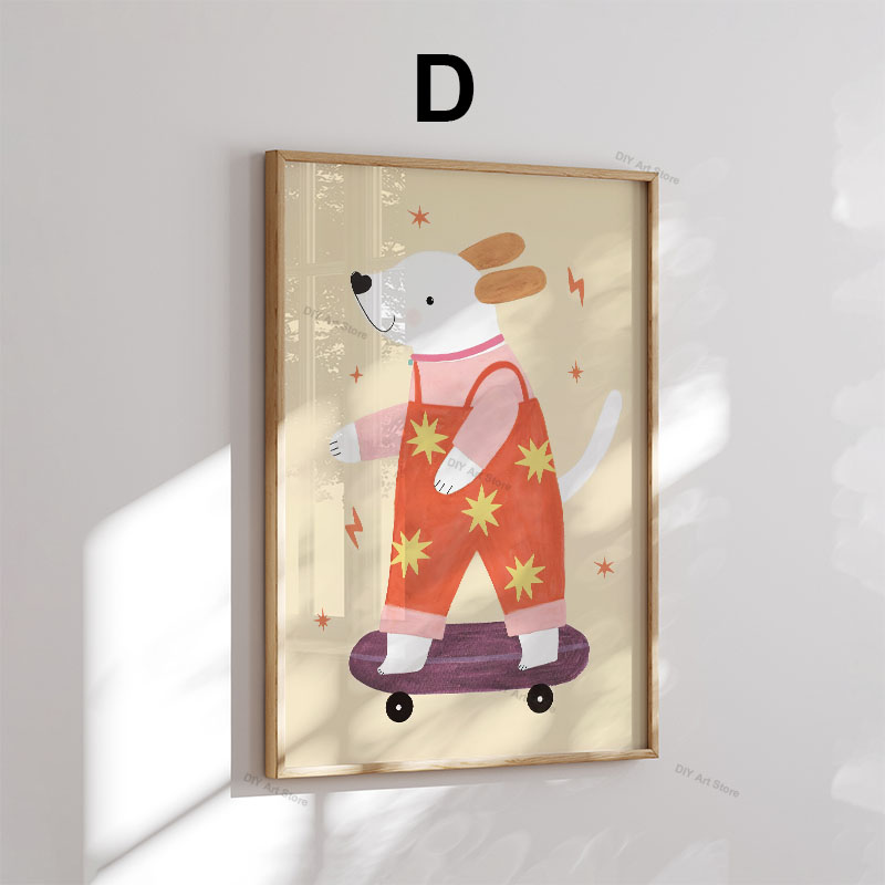 Zabawne kreskówkowe zwierzęta, – Baby Nursery Paintings recenzja i cena