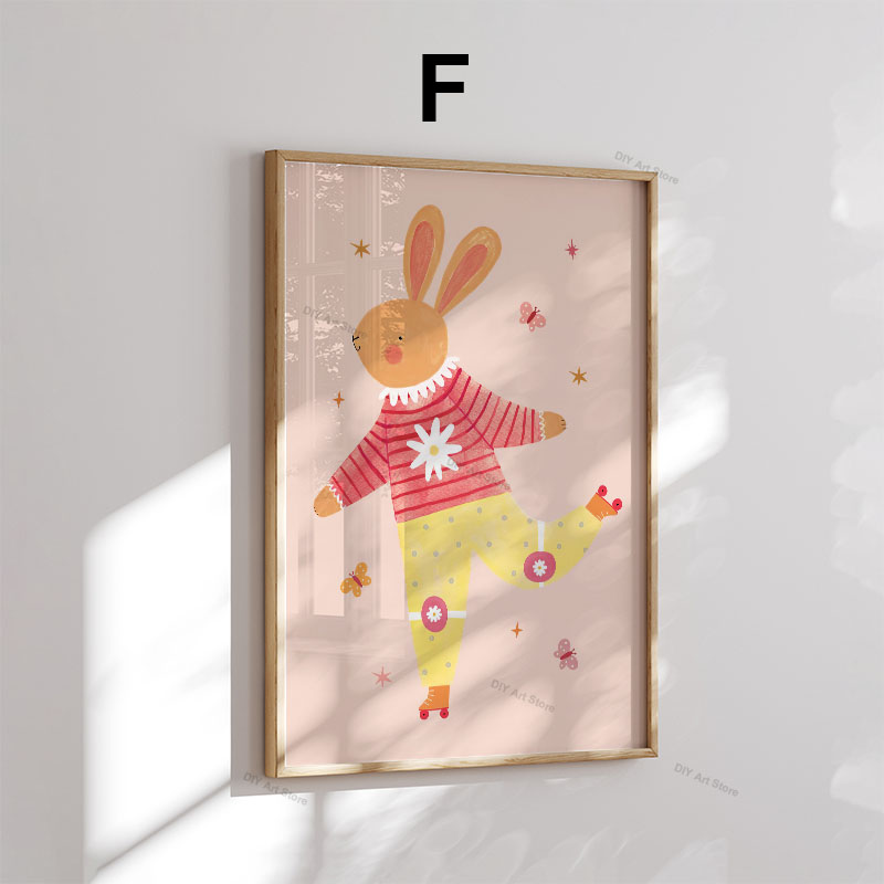 Zabawne kreskówkowe zwierzęta, – Baby Nursery Paintings recenzja i cena