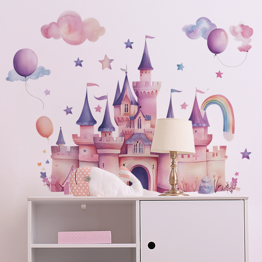 Różowe naklejki ścienne z moty – Baby Nursery Wall Mural recenzja i cena