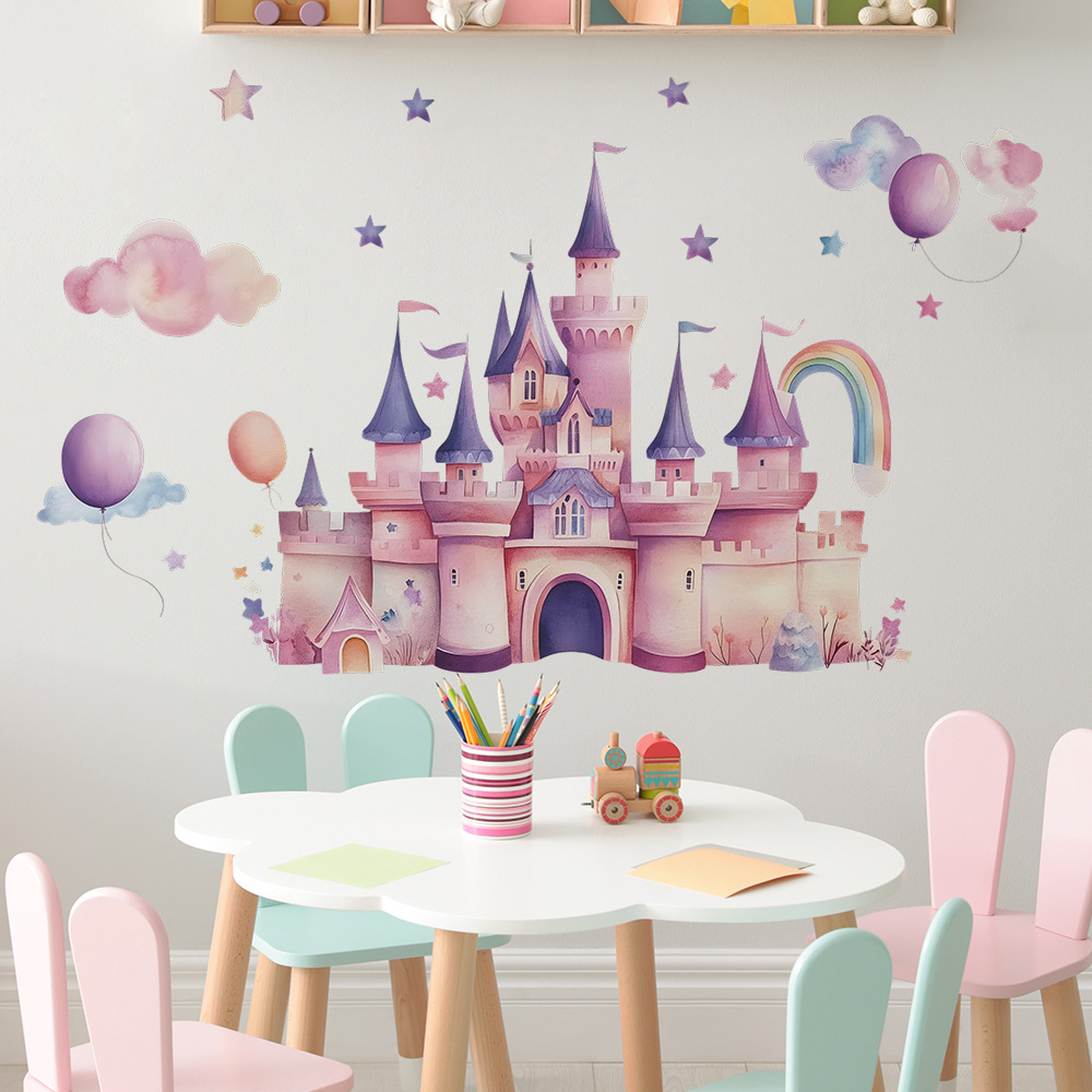Różowe naklejki ścienne z moty – Baby Nursery Wall Mural recenzja i cena