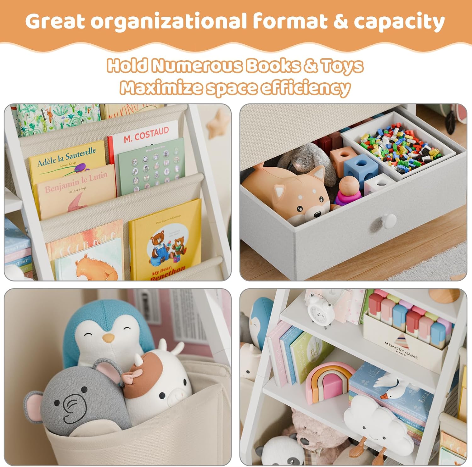 Półka na książki i zabawki dla – Baby Nursery Bookcase recenzja i cena