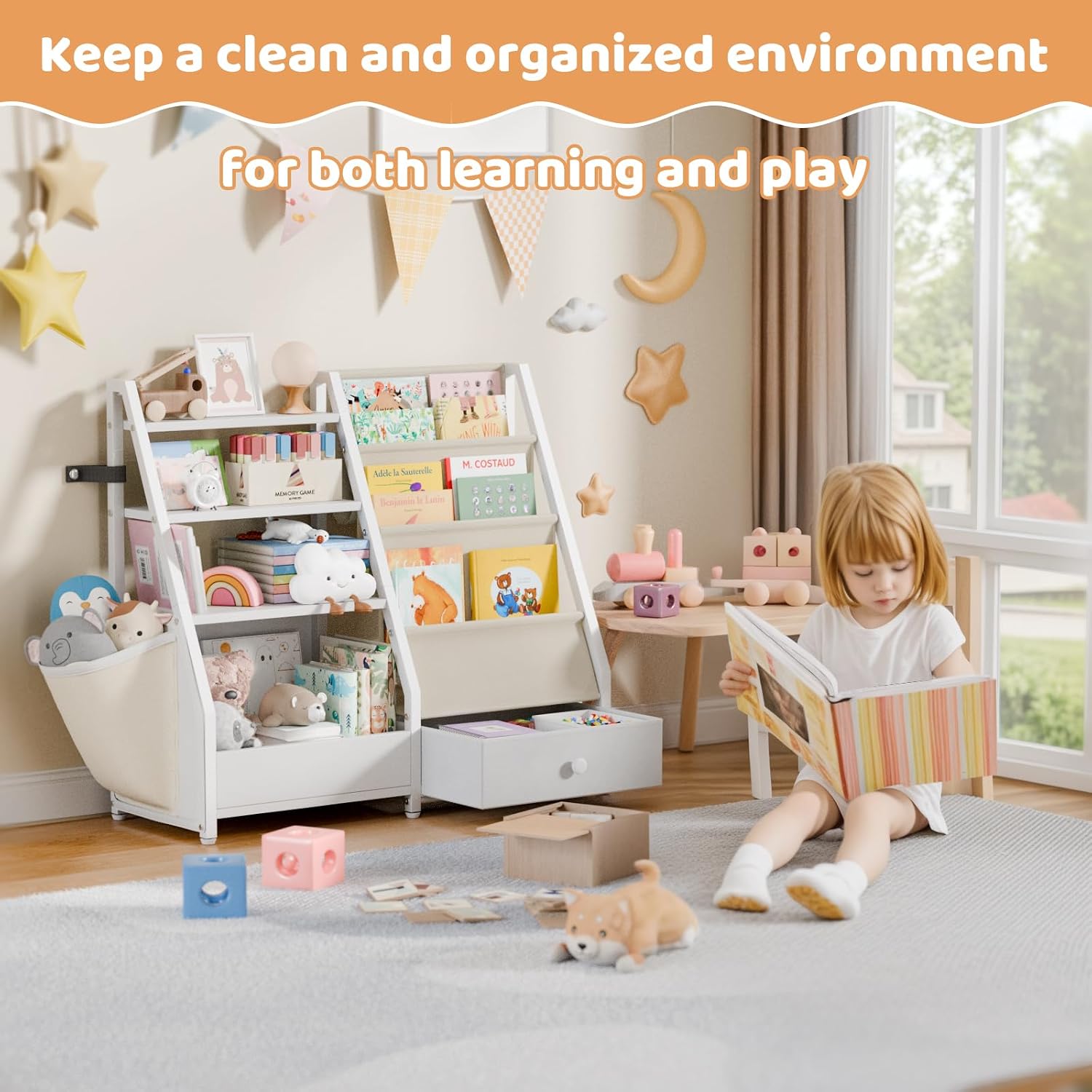 Półka na książki i zabawki dla – Baby Nursery Bookcase recenzja i cena