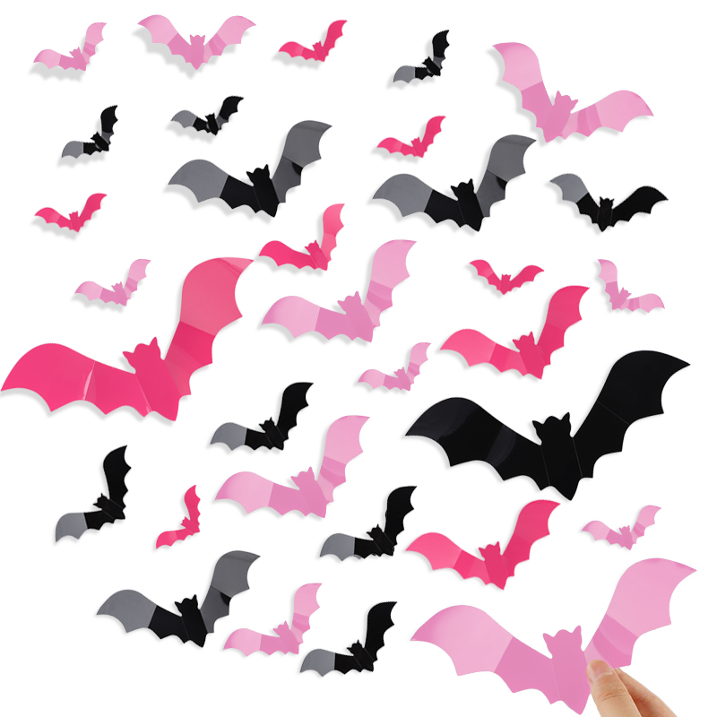 24/48 szt. Halloweenowe Różowe – Baby Nursery Wall Mural recenzja i cena