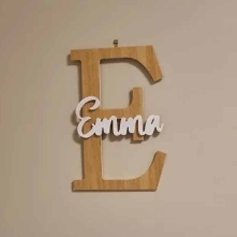 Niestandardowy drewniany znak  – Baby Nursery Name Letters recenzja i cena