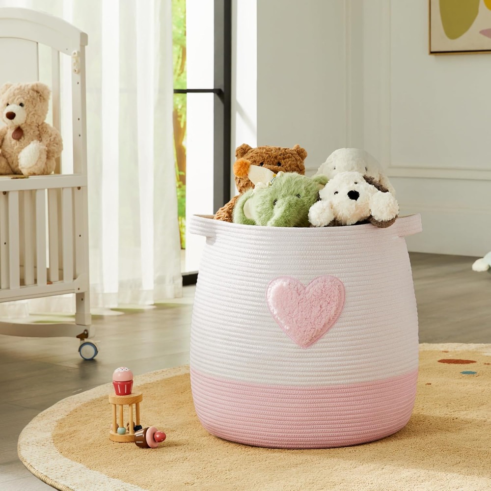 Różowy Kosz na Pranie dla Dzie – Baby Nursery Basket recenzja i cena