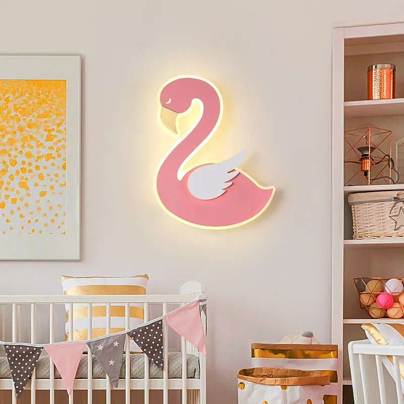Lampa ścienna LED Flamingo, no – Baby Nursery Light Fixture recenzja i cena