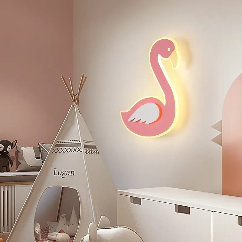Lampa ścienna LED Flamingo, no – Baby Nursery Light Fixture recenzja i cena