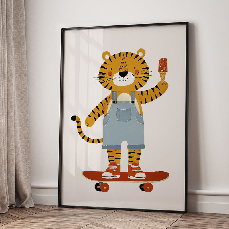 Zabawne Kreskówkowe Zwierzęta  – Baby Nursery Paintings recenzja i cena