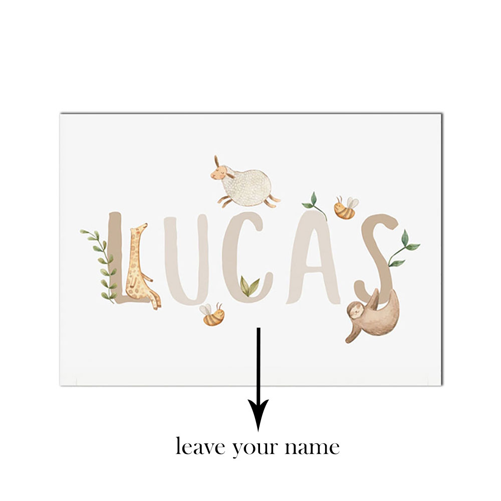 Niestandardowy napis plakat pr – Baby Nursery Name Letters recenzja i cena