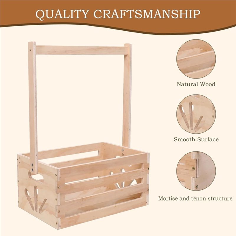 Drewniany kosz na prezenty na  – Baby Nursery Basket recenzja i cena