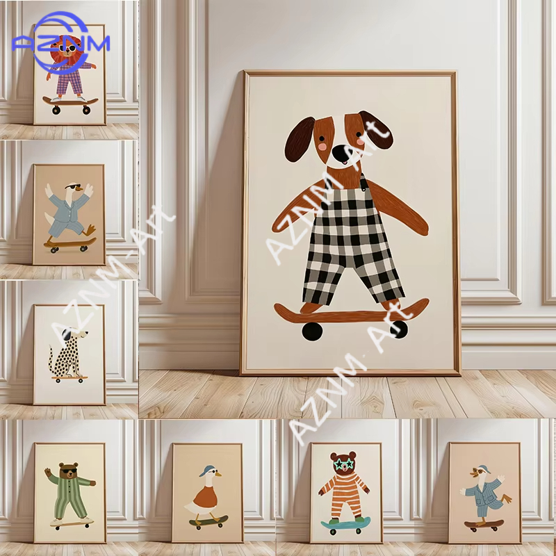 1 szt. Zabawny plakat ze zwier – Baby Nursery Paintings recenzja i cena