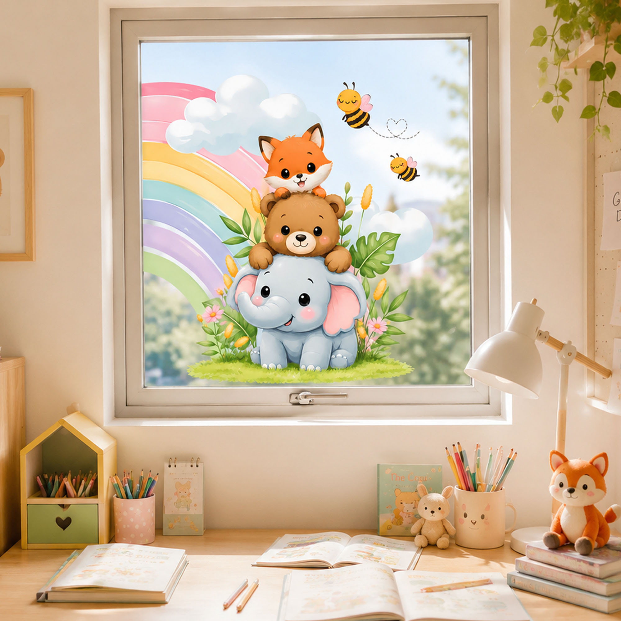 Urocza folia okienna z motywem – Baby Nursery Wall Stickers recenzja i cena
