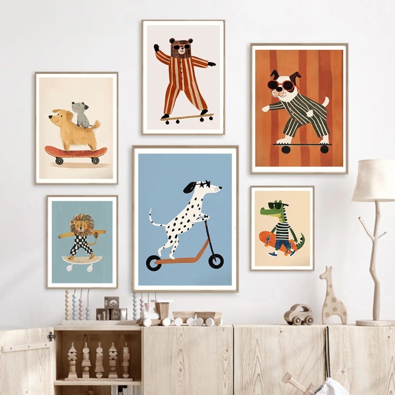 1 szt. bezramowy plakat z zaba – Baby Nursery Posters recenzja i cena
